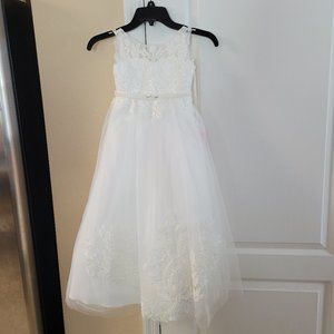 Ivory Lace Flower Girl Dress
